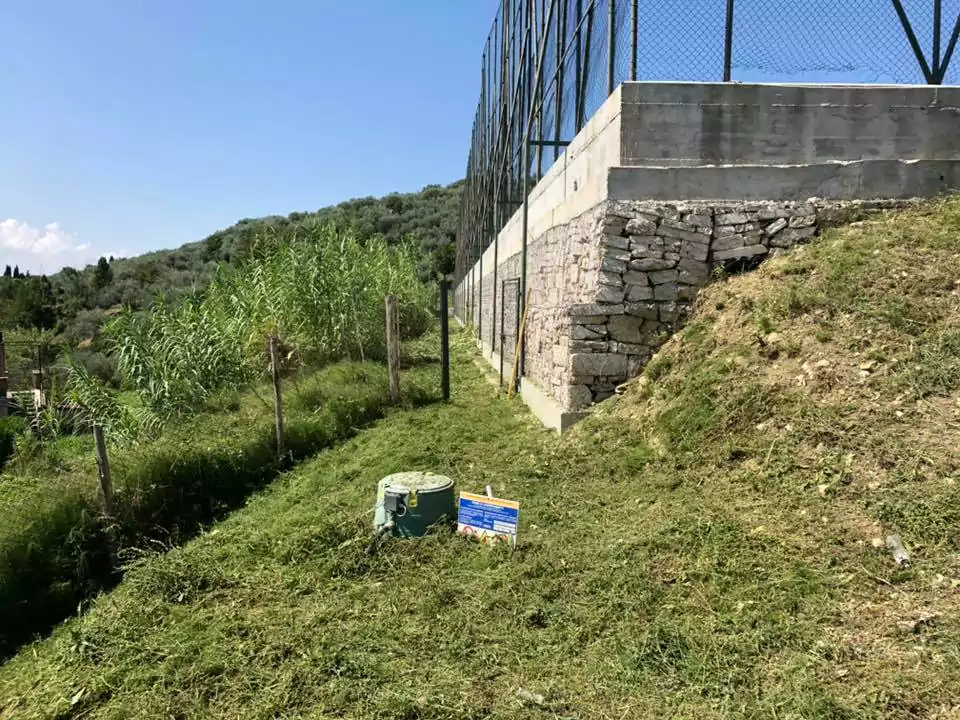 ragazza unicorno gonfiabile mare verde